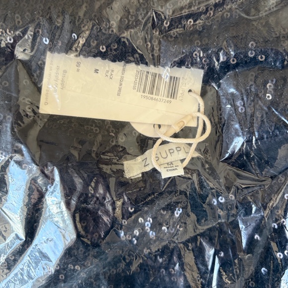 Z Supply Black Sequin Dress - Picture 3 of 5